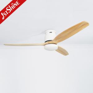 China Led Fan Light With 3 Solid Wood Blade,Quite Dc Motor Kitchen Low Profile on sale