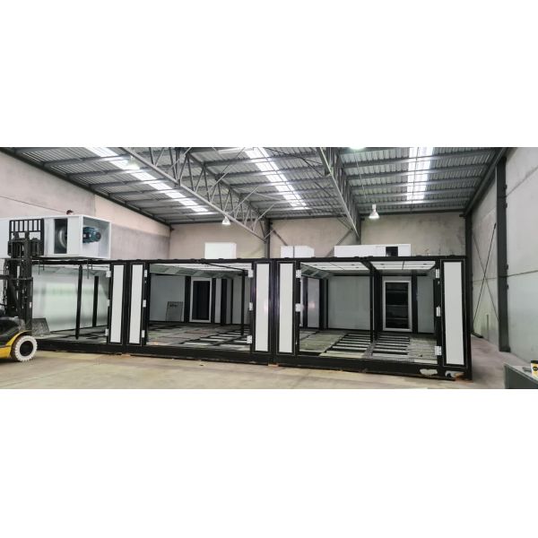 Container Style Movable Paint Line Loading Easy And Free Assemble Spray Booth