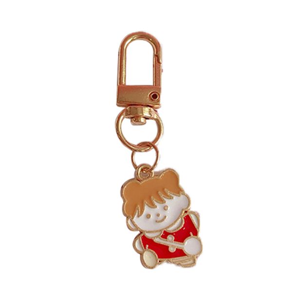 Rabbit Key Chain Ornaments , Die Cutting Crystal Pendant Keychain 16mm Thick