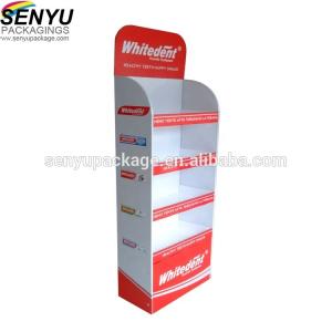 China Template Cardboard Floor Display Stands for Mockup Custom Poster Folding Pop Up on sale