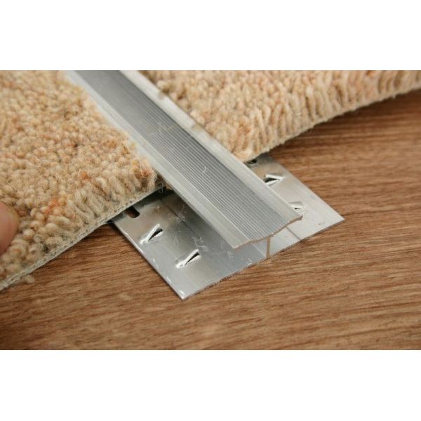 Flooring Accessory Aluminum Carpet Tile Edge Trim Metal Carpet Edge Trim