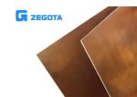 High Extensibility Copper Clad Steel Sheet , Copper Clad PCB Sheet