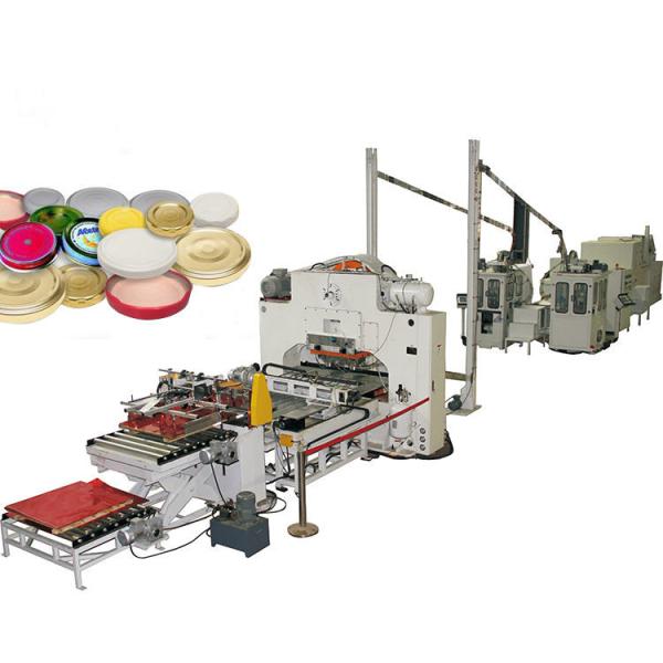 Quality Automatic Customizable Twist Off Cap Machine , Tin Cap Making Machine for sale
