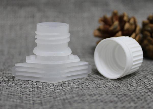 Quality 16mm Jelly / Milk / Mask / Cream Pack Plastic Pour Spouts With Screw Caps for sale