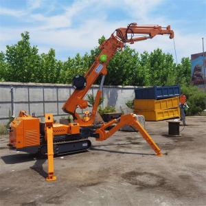 Wholesale Electric Motor Diesel Engine Tracked Spider Crane Crawler Spider Crane With Fly Jib from china suppliers