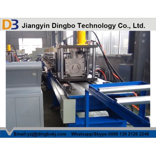 Galvanized Steel Perforated Rack Roll Forming Machine Automatic Control PLC