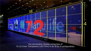 Light Weight 1/8 Scan Hotel P6.25 Transparent LED Display