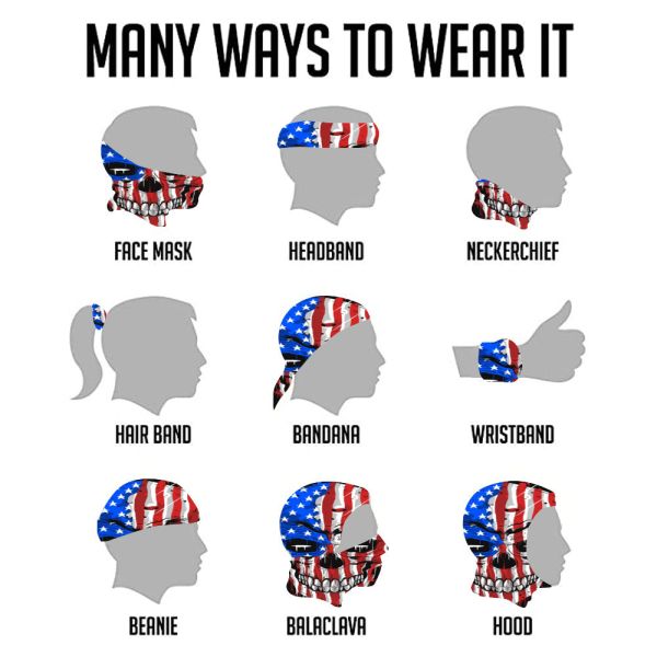 Printed Cooling Thin Women Neck Reflective Bandana