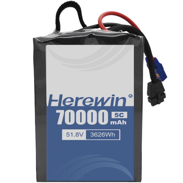 Quality Herewin Semi-Solid State Battery 14S2P 51.8V 70000mAh With Li-Ion Lithium And LiFePO4 Chemistries for sale