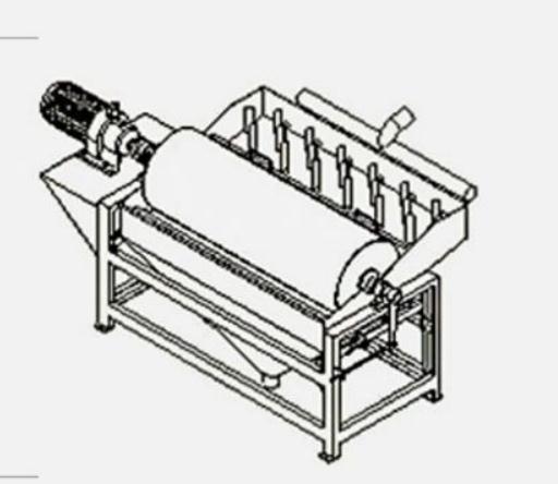 Vibration - Free Magnetic Drum Separator With Capacity 30T-58T/H