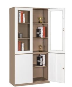 China Printing Color 1mm File Storage Cupboard With Glass Doors on sale