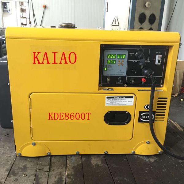KDE8600T Four Wheels Compact Diesel Generator Industrial 3600 Rpm Engine Speed