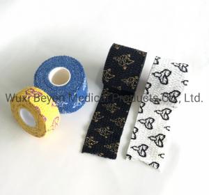 China 6 8 inch Elastic Adhesive Bandage Cotton Flexible Hand Tear Lite Bandage on sale