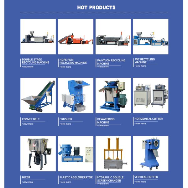 Side Feeder Plastic Waste Recycling Machine High Efficiency With 1 Years Warranty