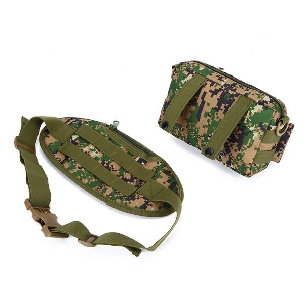CAMO OUTDOOR SMALL WAIST PACK CAN BE DETACHABLE THREE-USE COMBINATION WAIST PACK SPORTS TACTICAL WAIST COVER SINGLE SHOU