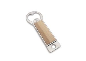 Wholesale Personalized Rectangle Keychain Metal Bottle Opener Wooden Epoxy Doming Logo from china suppliers
