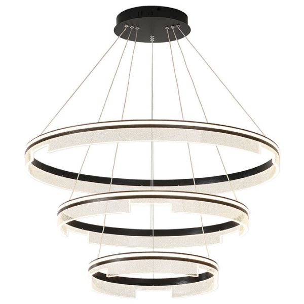 Polishing Metal Material LED Contemporary Round Chandelier 20 - 30m²