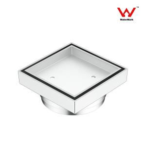 Brass Forging Pop Up Floor Drain Square Electroplating 115 * 115 * 47mm