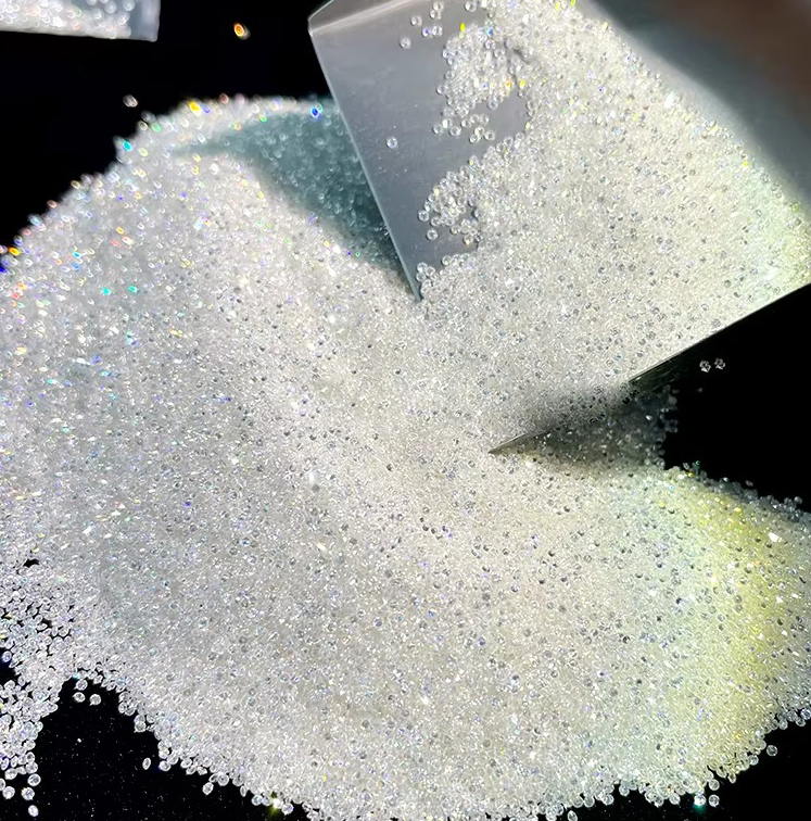 Ring Lab Created VVS Diamond 6.5mm DEF Color HPHT Diamond Pear Shape