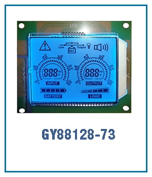 7 Segmental Digital Solar Inverter LCD Display Screen Black VA -20-70C with and Driver IC CS1621