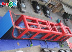 Wholesale Inflatable Obstacle Course Red 25*3*4m Inflatable Obstacle Game Playing Tournament For Rental from china suppliers