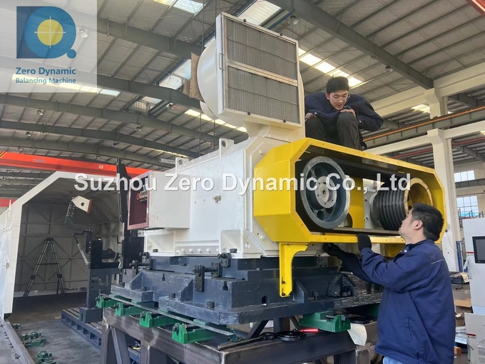 High Precision 20 Ton Wind Turbine Rotor Dynamic Balancing Machine