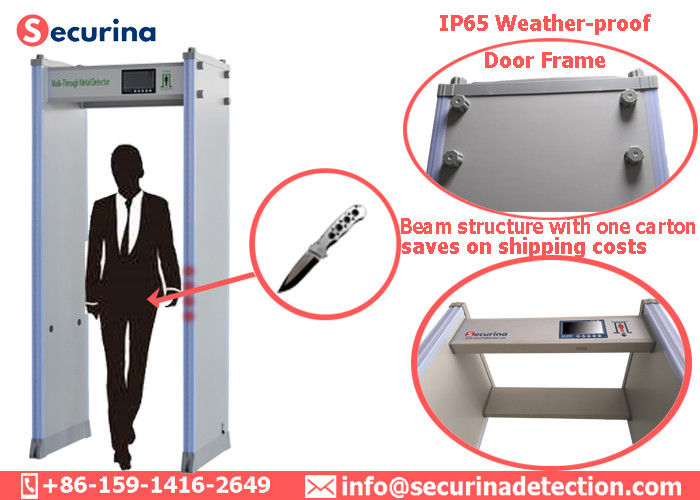 100 Frequency Shockproof Archway Metal Detector 76CM Passanger Width For Public Safety