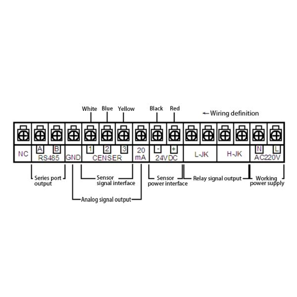 Water Tank Level Indicator BGT-10RFG with Display 4-20mA RS485 Probe Blind Area 500-800mm