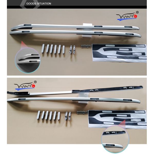 C008 HIGH QUALITY ROOF RAILS SIDE RAILS FOR LAND ROVER DISCOVERY 5 SILVER