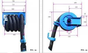 Wholesale Aluminium Vehicle Exhaust Extraction System Car Exhaust Extraction Hose 135mm from china suppliers