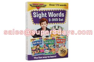 China Sight Words 3 DVD Set Early Education Baby Learning Language Software Educational DVD on sale