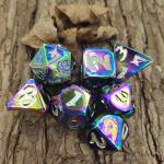 Chip Dice Set Gold Custom Dice For Dungeons And Dragons Polyhedral Dice Set