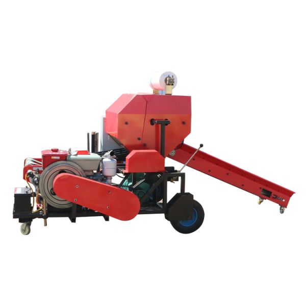 High Efficiency Corn Round Silage Baler Machine With Bearing Components