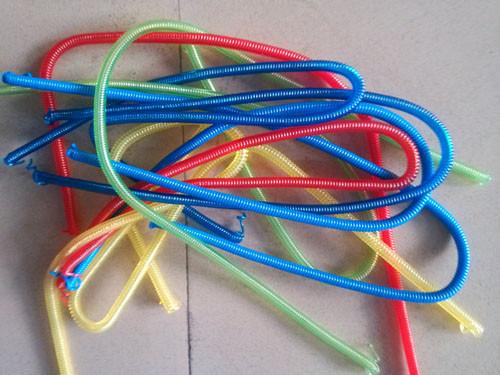 Quality Colorful customized request color or size plastic spring wire tool lanyard for tools safe for sale