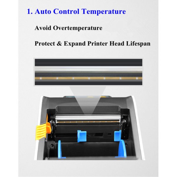 Usb Barcode Label Thermal Receipt Printer For Shops