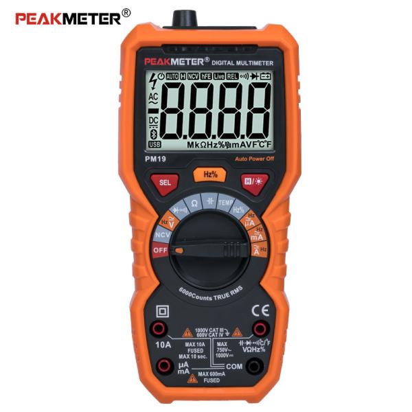 Quality Auto Range Digital Multimeter With 6000 Counts True RMS , Non-Slip Design for sale