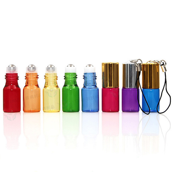‌1ml Refillable Roll On Bottles Red Purple Yellow 1ml Roller Bottles