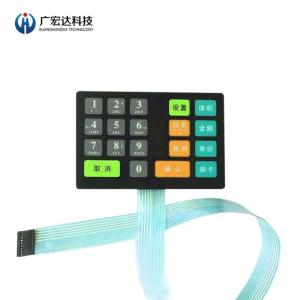 China Metal Dome Membrane Switch Control Keypad Circuit Print Overlay Keyboard SUS301 on sale