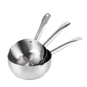 Household Cooking Japanese Sauce Pan Non Stick Stainless Steel Milk Pot