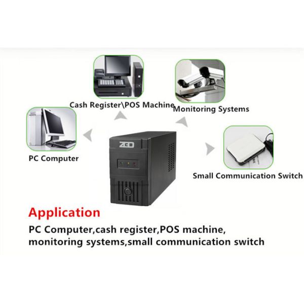 Portable Mini Home 220vDc 480W 800VA Line Interactive Ups With Battery