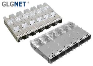 Wholesale GLGNET Press Fit SFP Cage 1x6 Multiple Port With EMI Finger Spring Light Pipes from china suppliers