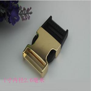 China Wholesale factory bag accessories custom light gold  quick release metal belt buckle for backpack on sale