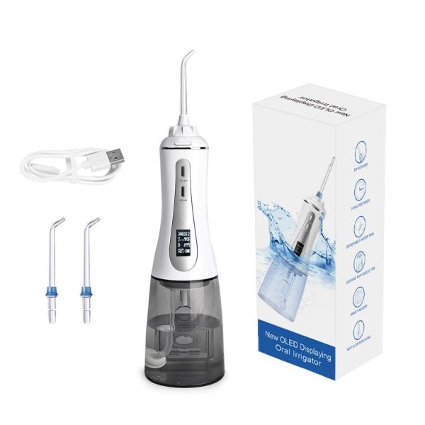 Durable Rechargeable Cordless Oral Irrigator , Ultralight Whitening Water Flosser