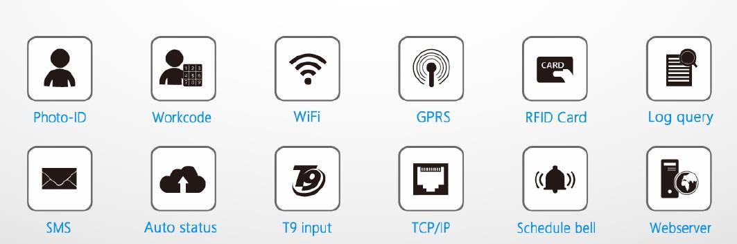 Cloud-Based Employee Time Clock Software with Wi-Fi Fingerprint Biometric Fingerprint Time Attendance System for Accurate Machine Attendance -TFT500
