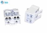 2 Poles PA66 Quick Terminal Blocks Lever Nuts 450V 24A Push In Connector Block