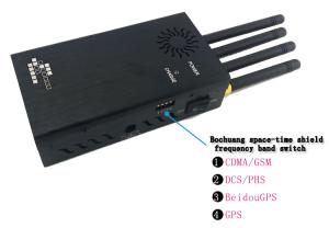 China 4 antennas, 10 W remote control signal jammer, 315MHz / 433MHz / 868mhz remote control signal blocker on sale