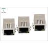 Buy cheap EMI Tab Spring PoE Plus Integrated Magnetics RJ45 Jack Connector With LED from wholesalers