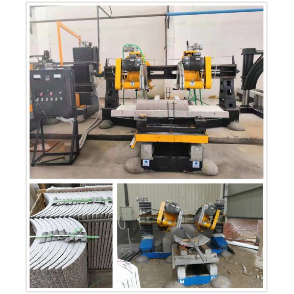 Automatic Four-Slice Edge Stone Cutting Machine for Column Slab Hkb-41500