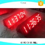 multi-color 6 digit 7 segment digital led clock display screen