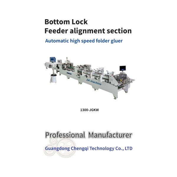 300m/min Bottom Lock Dual- Corrugated Box Folder Gluer Machine with Hot Glue Function